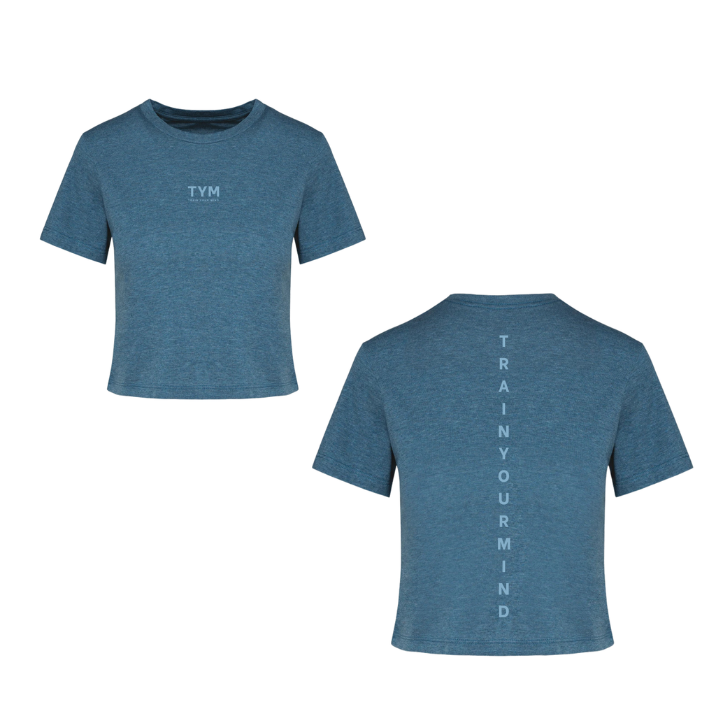 Ladies TYM Contrast Triblend Crop Top