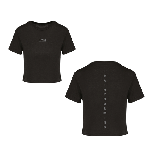 Ladies TYM Contrast Triblend Crop Top