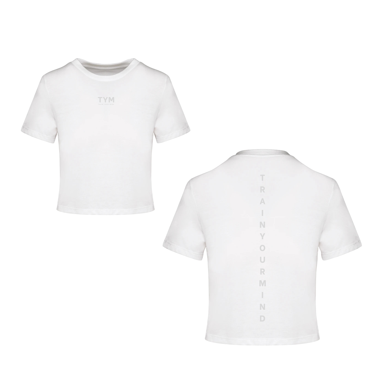 Ladies TYM Contrast Triblend Crop Top